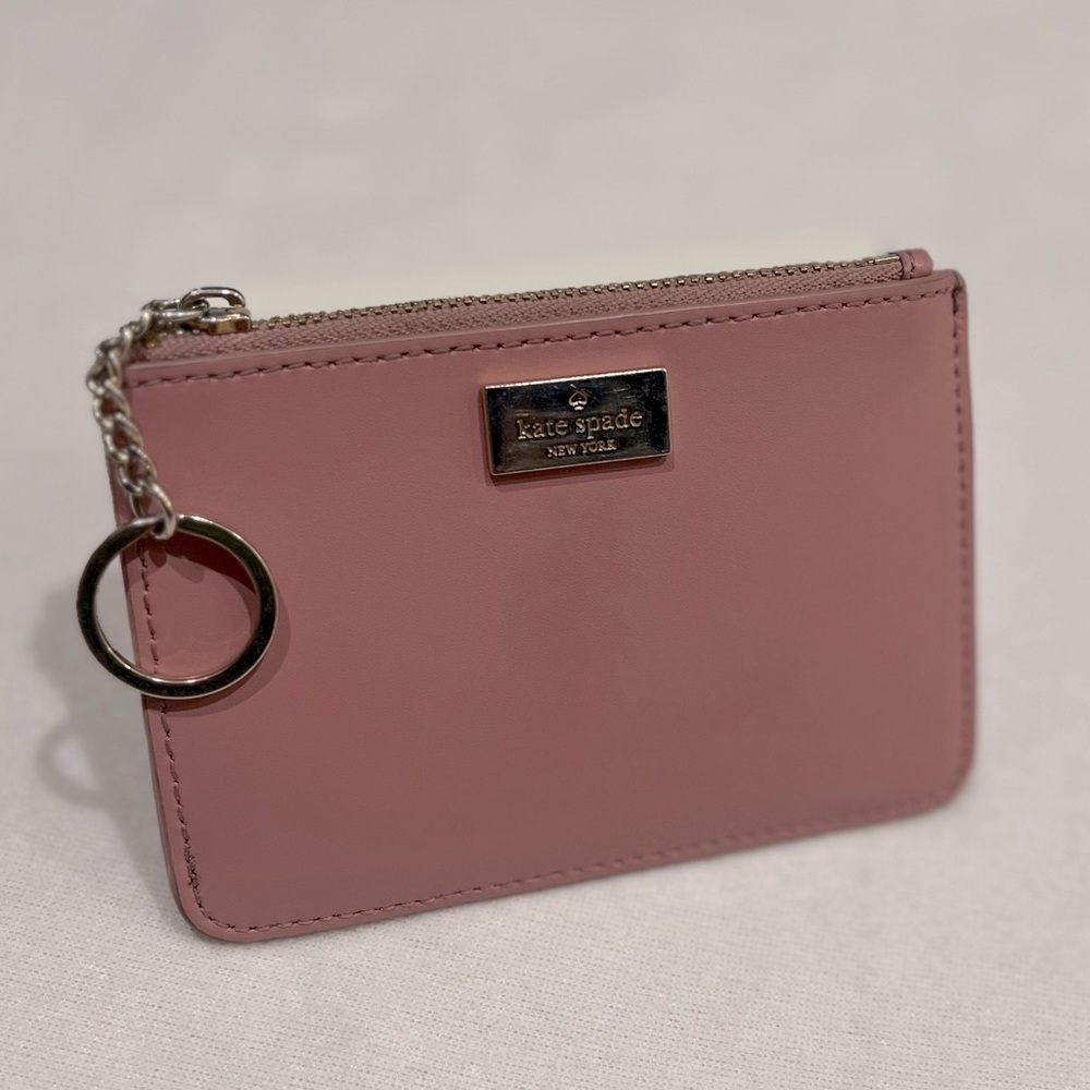 Pink Kate Spade Small Wallet | Card Holder Key Chain